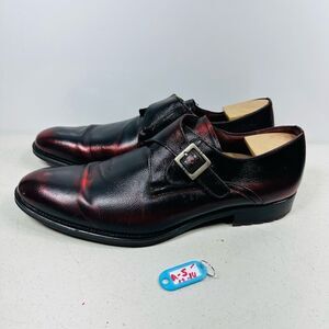 MEZLAN MEN'S SHOES PATINA LEATHER MONKSTRAP LOAFERS SIZE 12